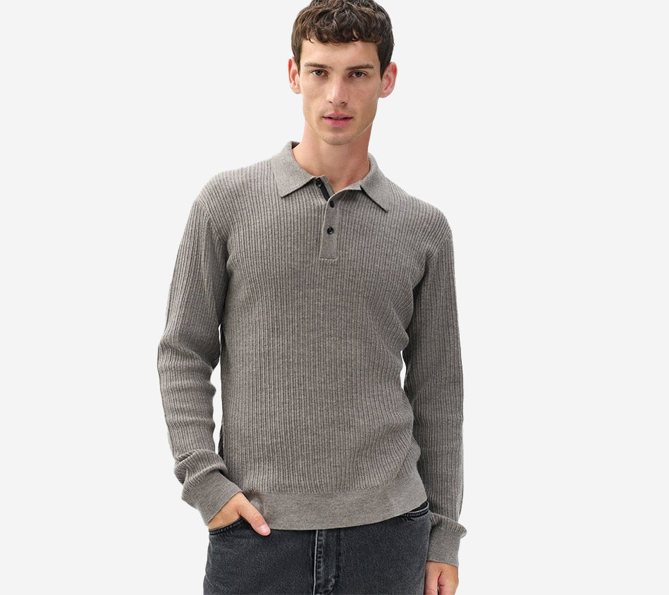 RNB-CRAWFORD CASH BLEND LS POLO