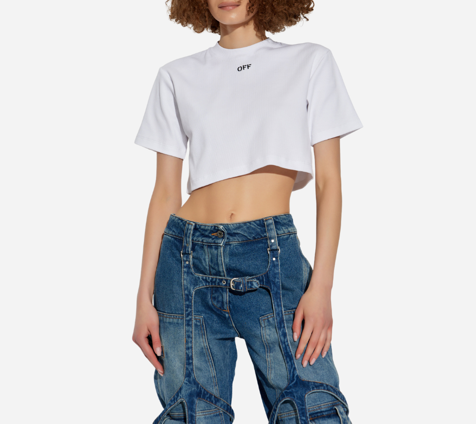 OWH-DOUBLE ARROWS S/S CROPPED TEE