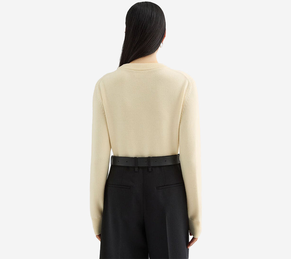 JIL-LS CN JUMPER W/FLOWER EMBROIDERY DETAIL