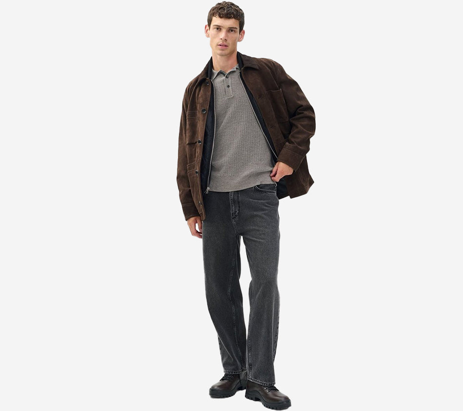 RNB-CRAWFORD CASH BLEND LS POLO