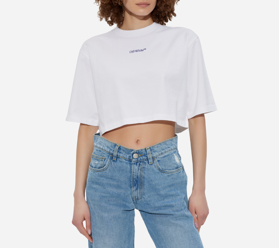 OWH-OFF STAMP RIB CROPPED TEE