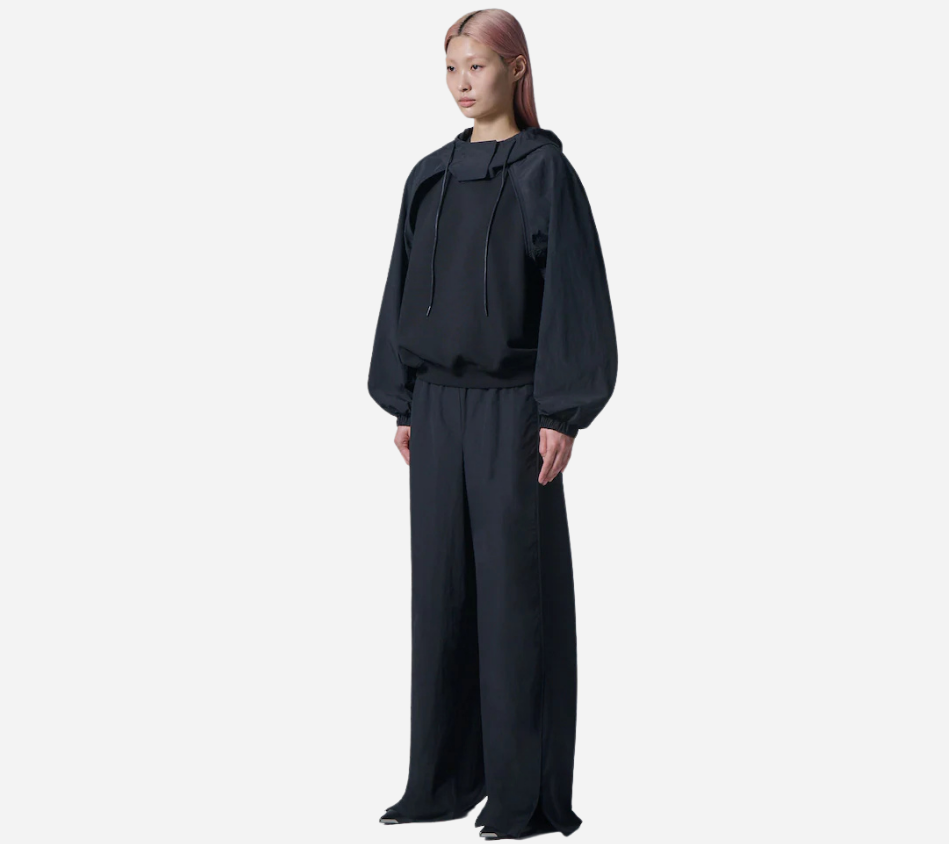 JUN-NYLON SLEEVE HOODIE