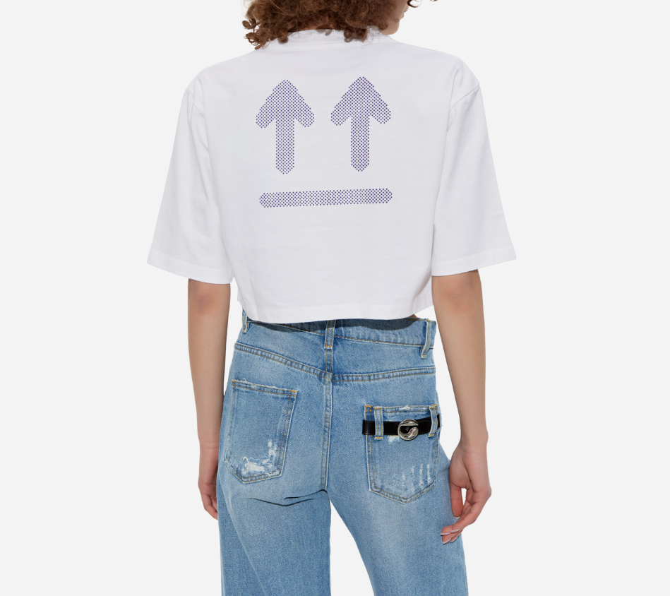 OWH-OFF STAMP RIB CROPPED TEE