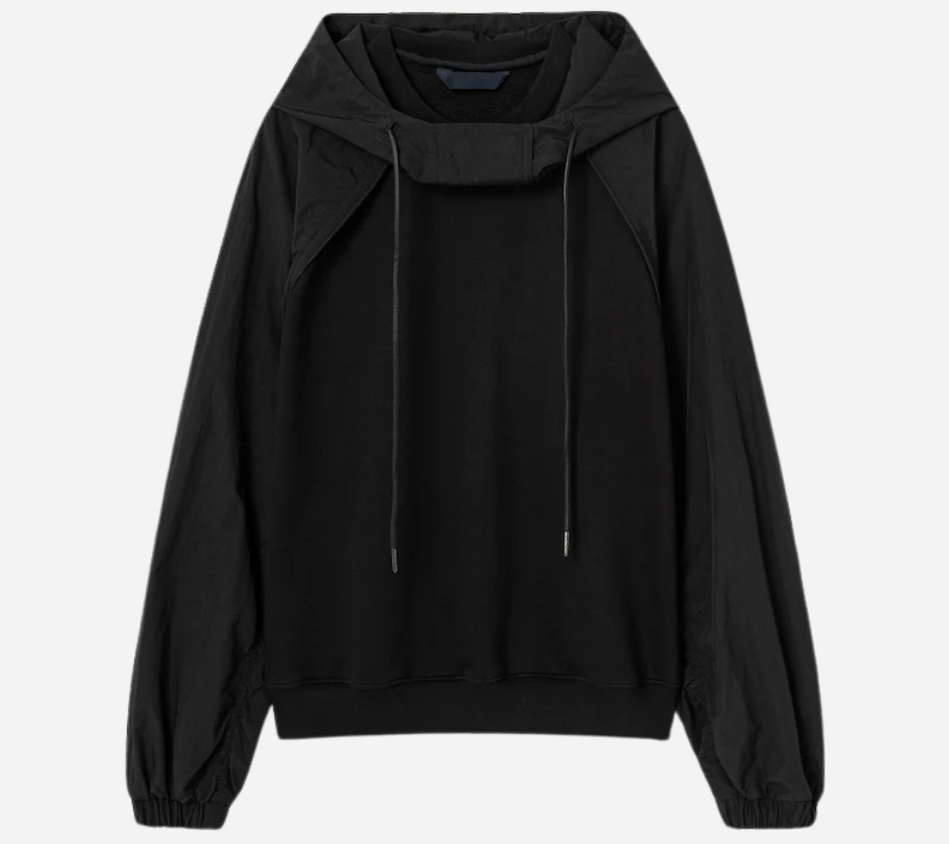 JUN-NYLON SLEEVE HOODIE