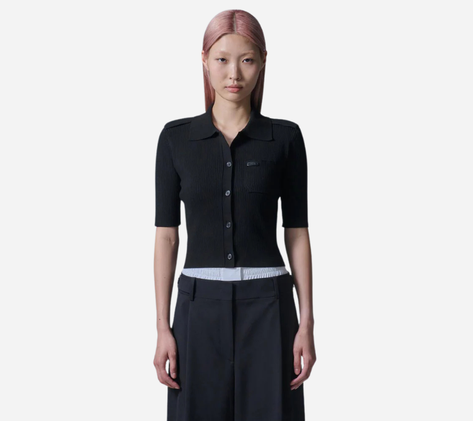 JUN-DOUBLE WAISTED TUCKED PANTS