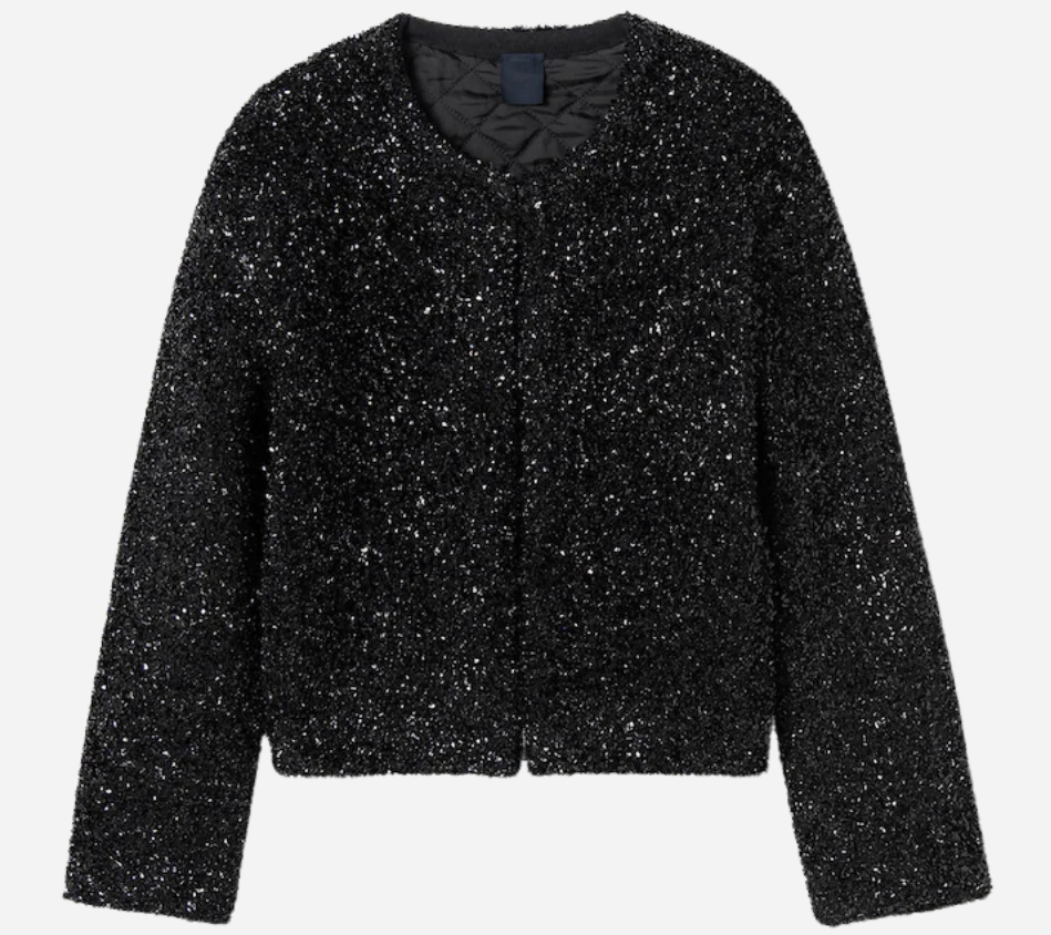 JUN-[ESSENTIAL] METAL QUILTING ZIP-UP CARDIGAN