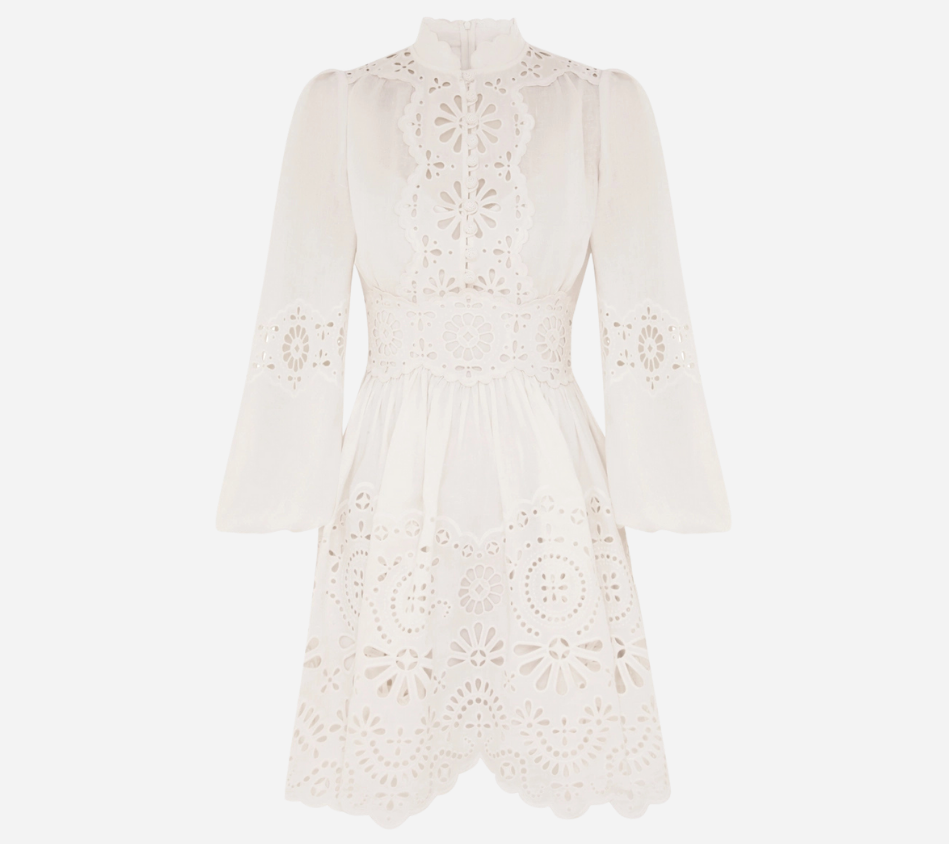 ZIM-ACACIA BRODERIE MINI DRESS