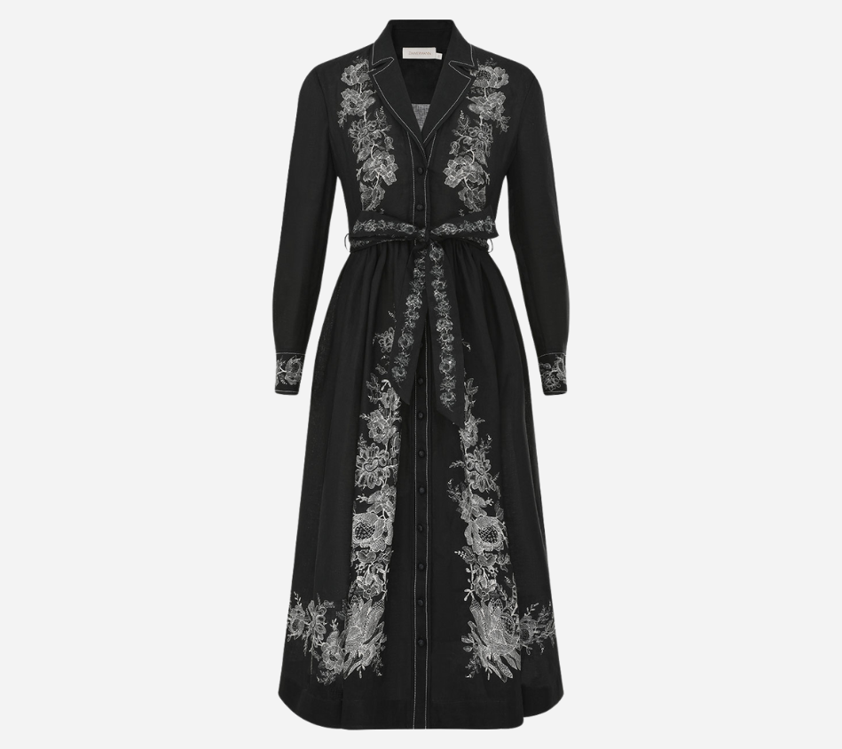 ZIM-SHIRT MIDI DRESS