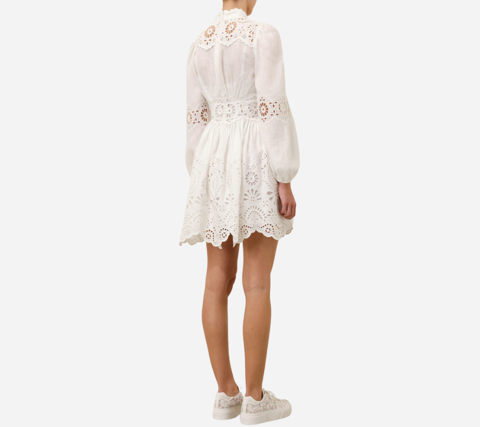ZIM-ACACIA BRODERIE MINI DRESS