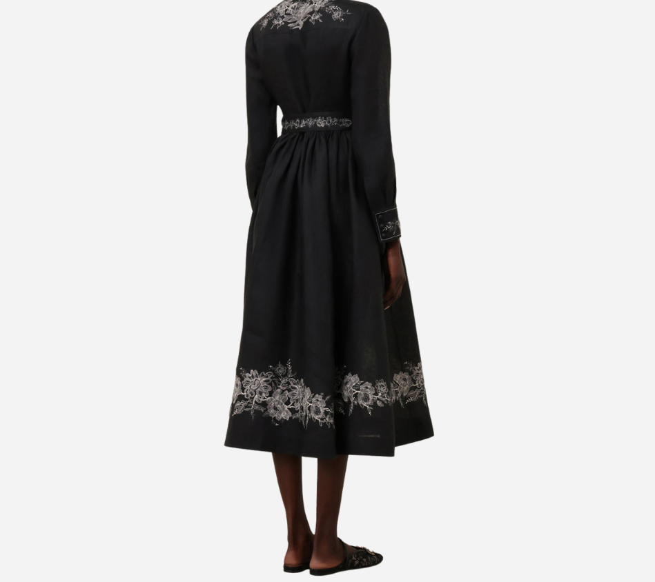 ZIM-SHIRT MIDI DRESS